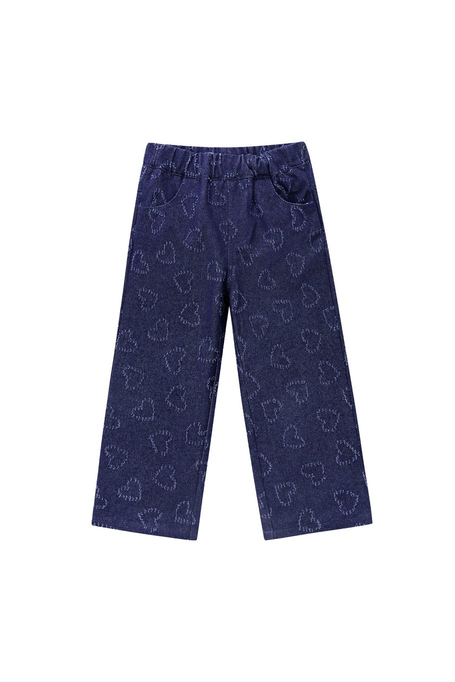 Hearts denim jeans child 8 years - Blue