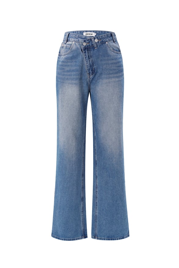 Denim jeans zip up 2