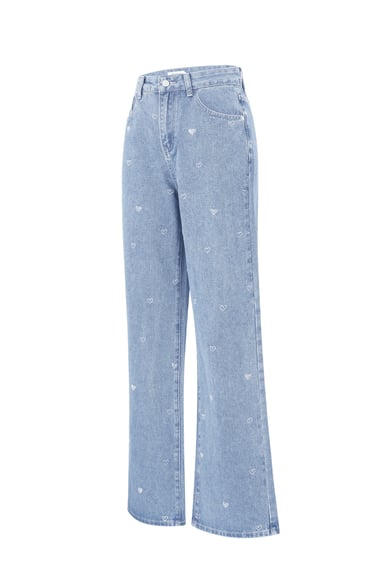 Denim jeans glitter heart h5 Picture12
