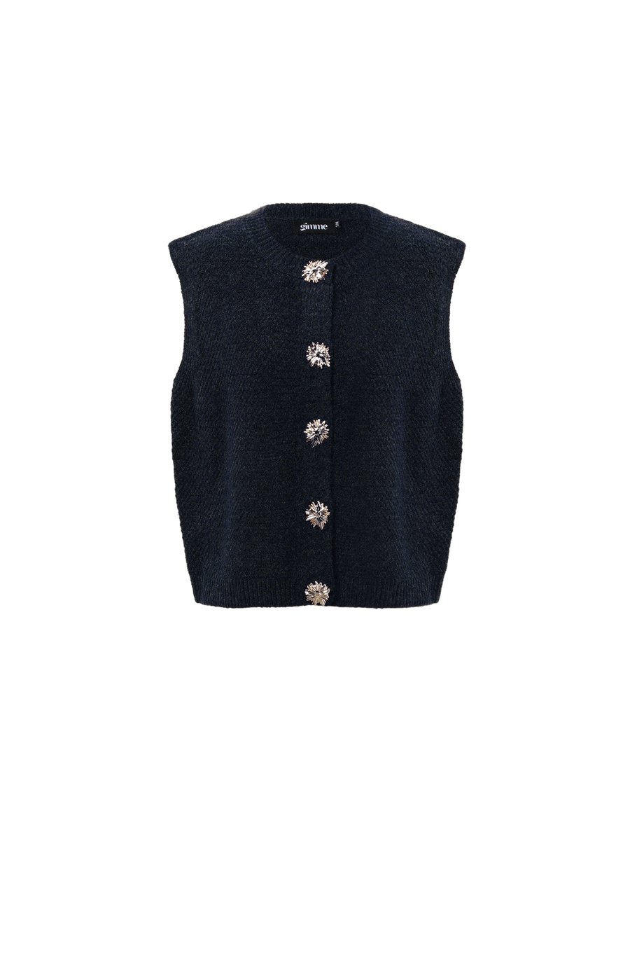 Chaleco de punto de fibra de poliéster (poliéster) Color sólido Ropa casual Otoño/Invierno 