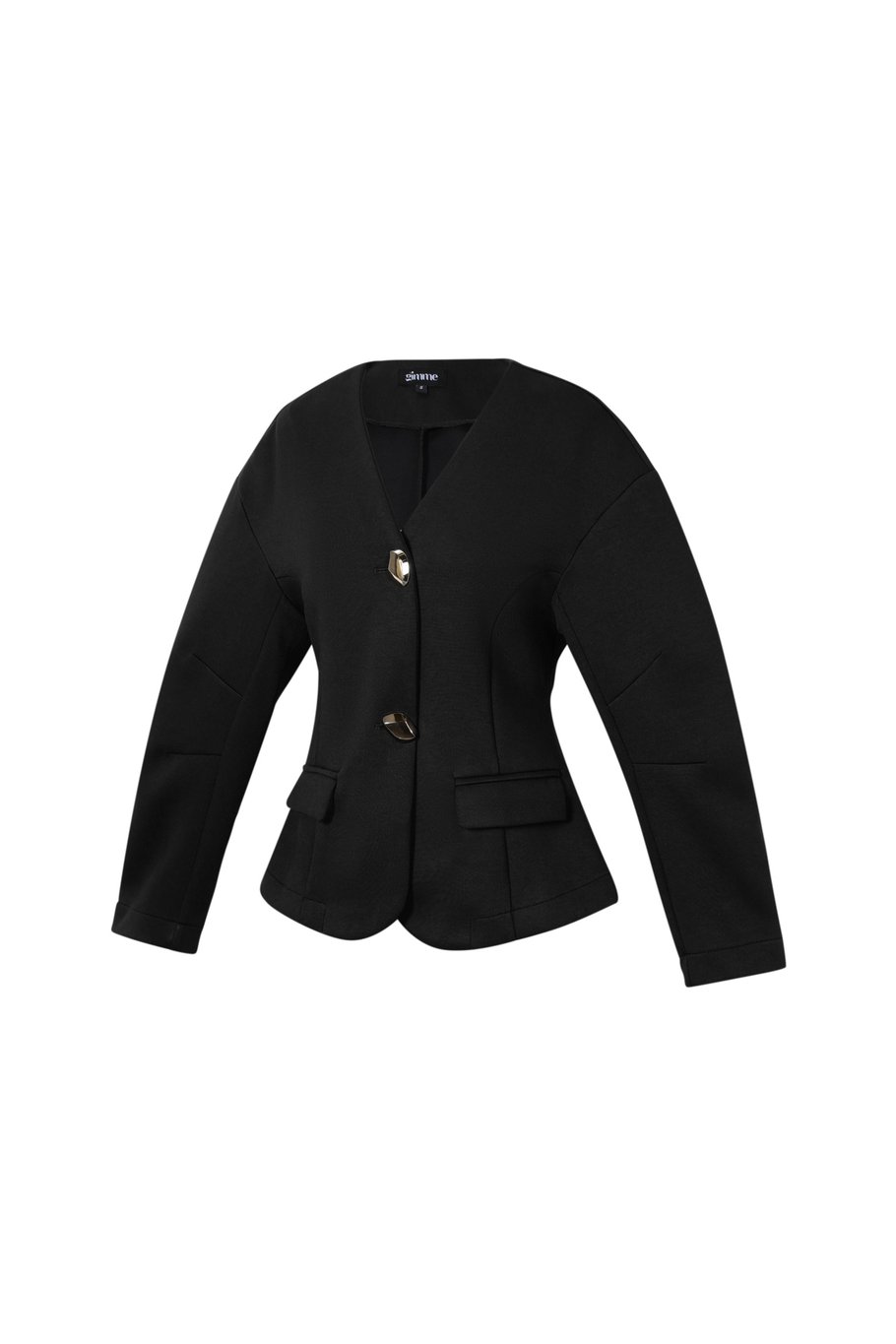 Conjunto de traje de mujer de fibra de poliéster (poliéster) Color sólido Ropa elegante para otoño/invierno Imagen2