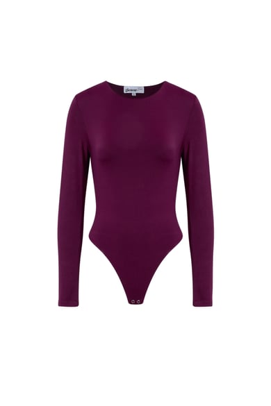 Nylon Shapewear Bodysuit Solid color Basic All Fit  Clothes h5 Picture3