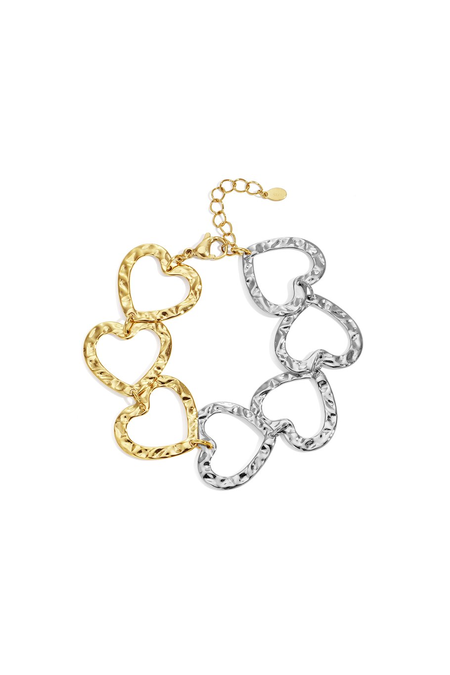 Roestvrijstalen kettingarmbanden met hart, casual, dagelijks, eenvoudig, serie, damessieraden 