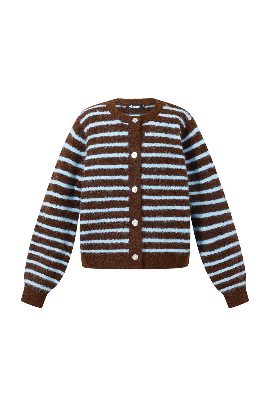 Polyesterfaser (Polyester) Strickjacke Streifen Lässige Herbst-/Winterkleidung 