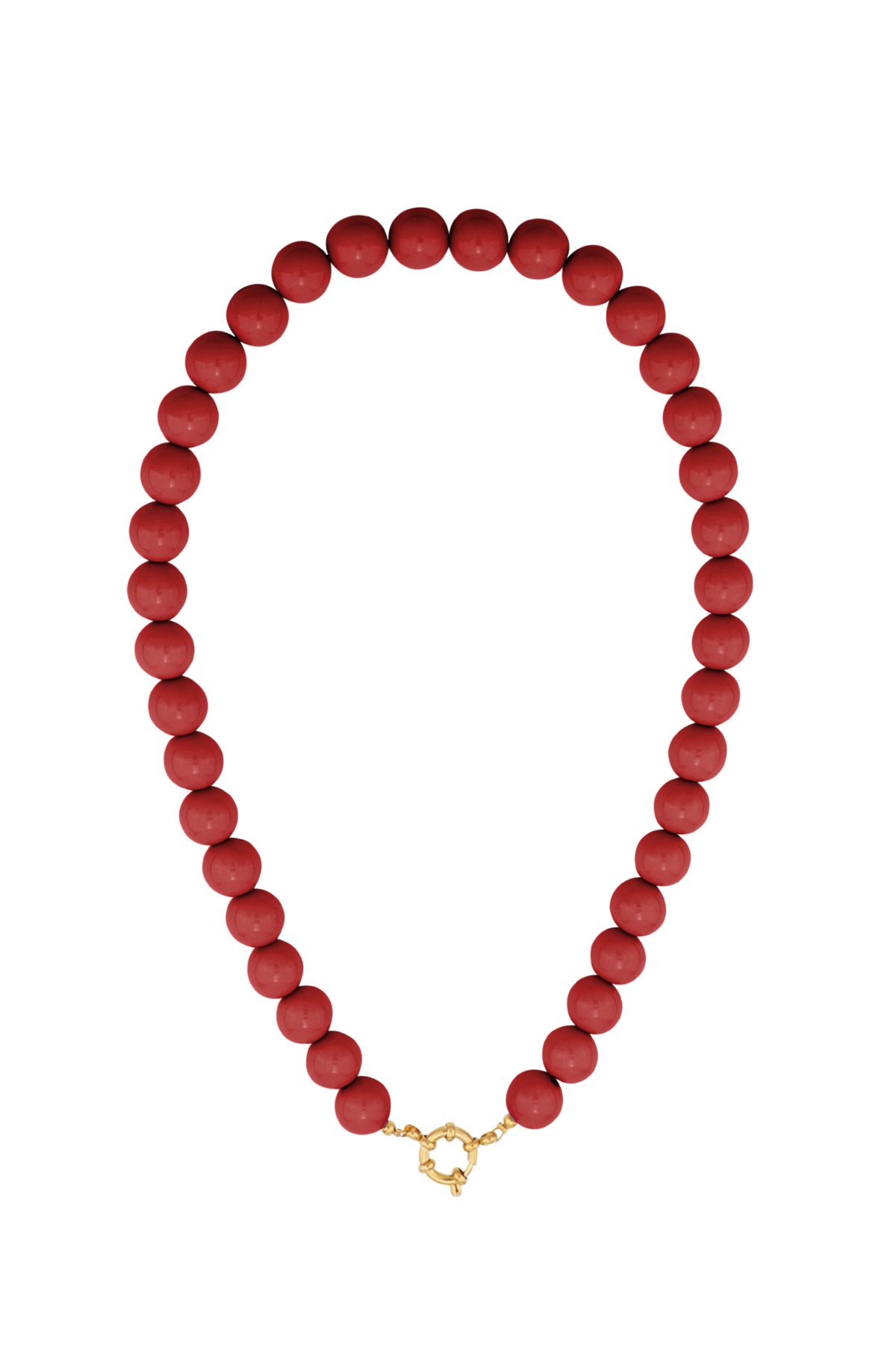 Gekleurde kleine kralenketting-12mm