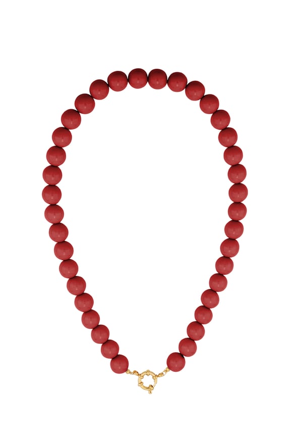 Bunte kleine Perlenkette-12mm 2