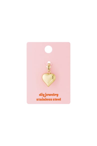 Gold Herz Schmuck Charm h5 Bild3