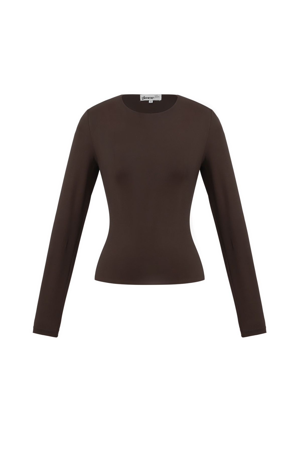 Nylon Lange mouwen tops Effen kleur Basic All Fit Kleding