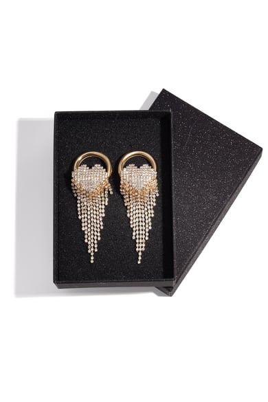 Iron Dangle Earrings irregular shape Elegant Christmas Luxurious Series Women's jewelry h5 Picture2
