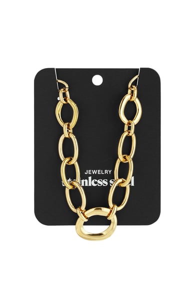 Edelstahlkette Halsketten Kette Casual Daily Simple Series Damenschmuck h5 Bild3