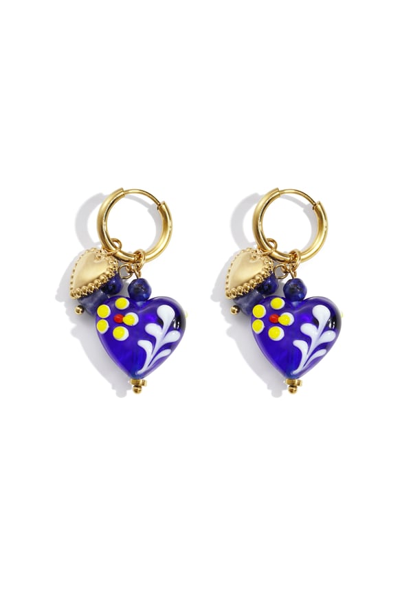 Boucles d&#39;oreilles pendantes en acier inoxydable, style cœur, décontractées, simples et quotidiennes, bijoux pour femmes