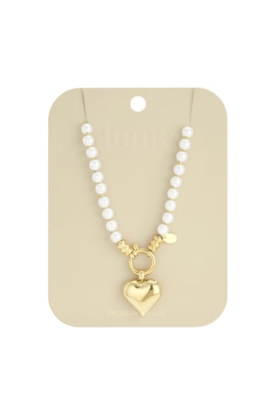 Collane di perline, perline a cuore, casual, quotidiane, semplici, serie di gioielli da donna h5 Immagine6