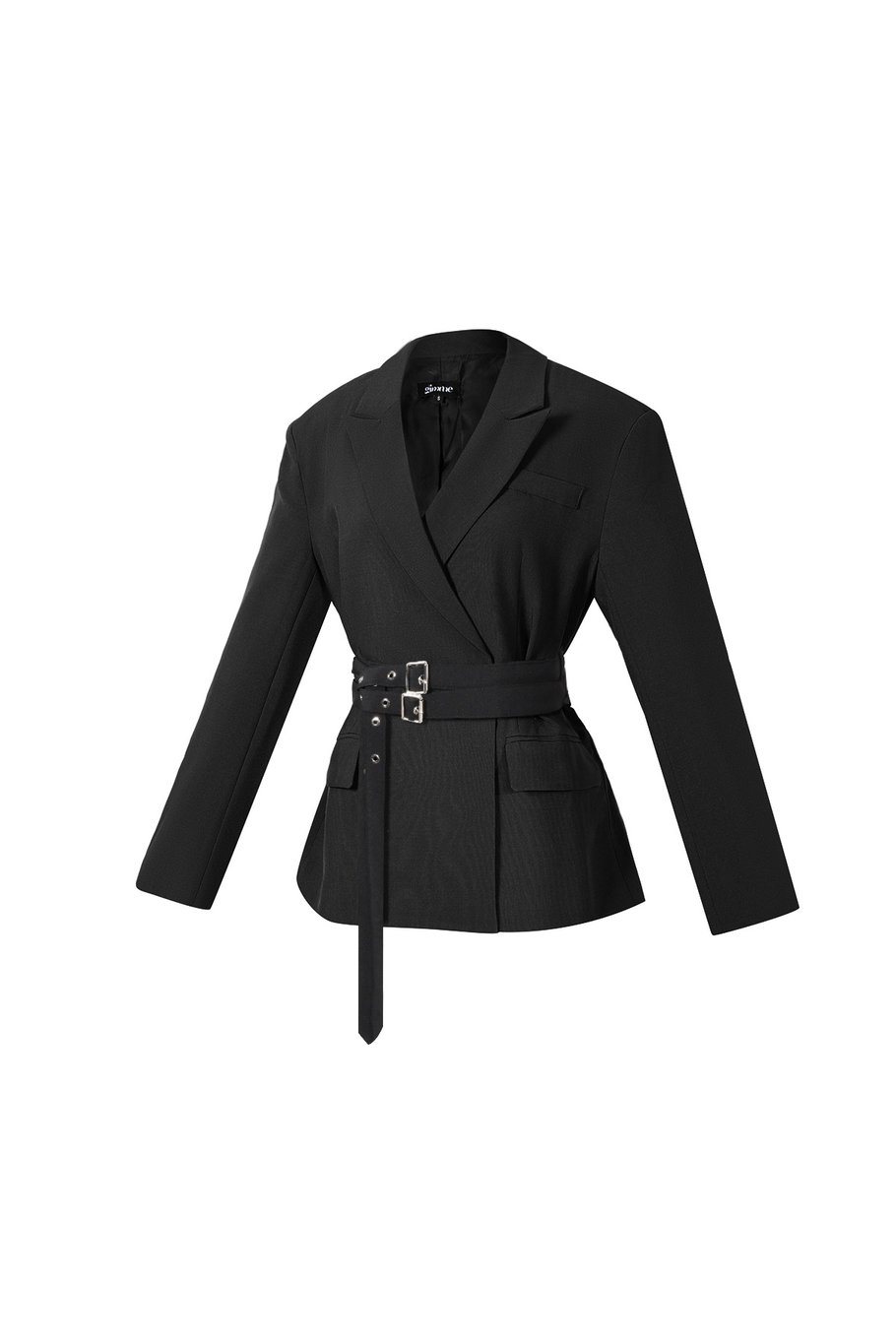 Çift Kemer Blazer Resim2