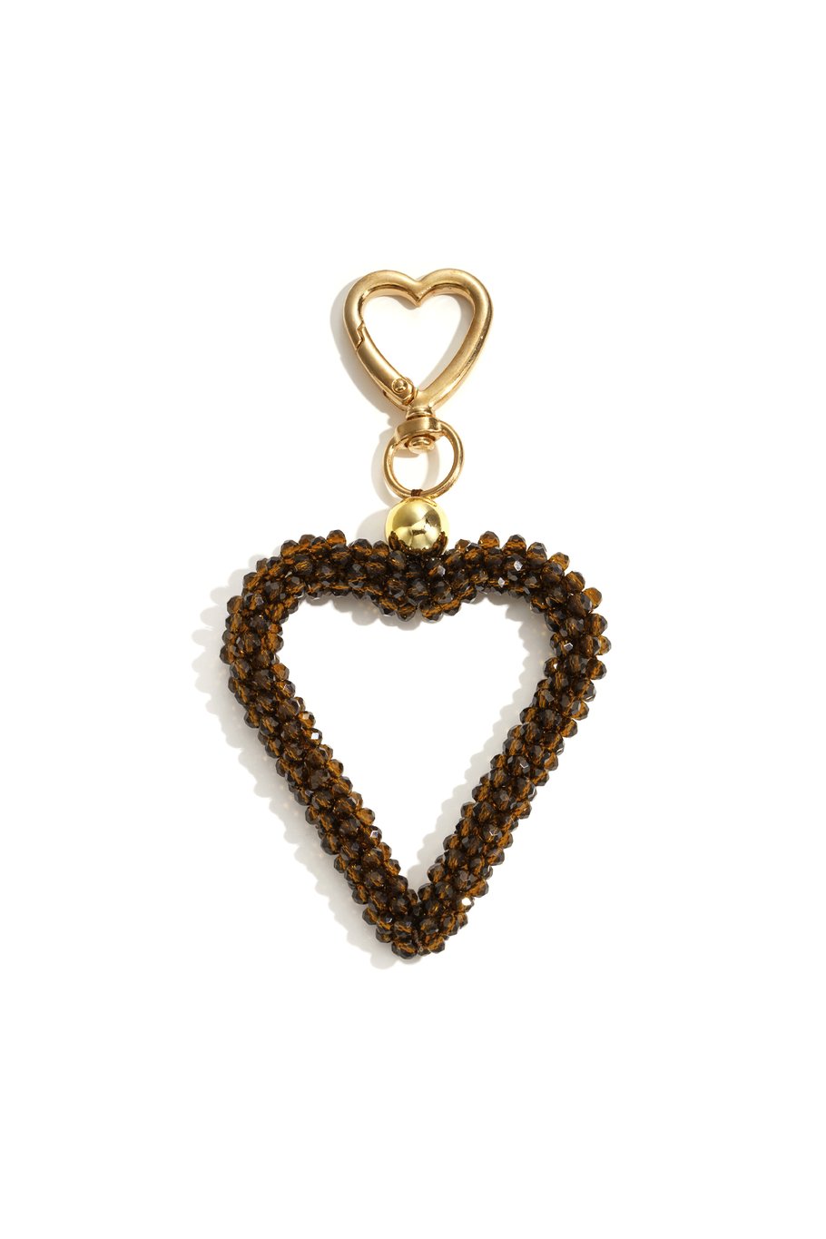 Portachiavi a forma di cuore, casual, in cristallo, accessori quotidiani 