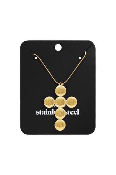 Roestvrijstalen hangerkettingen Cross Casual Daily Simple Series Damessieraden h5 Afbeelding3