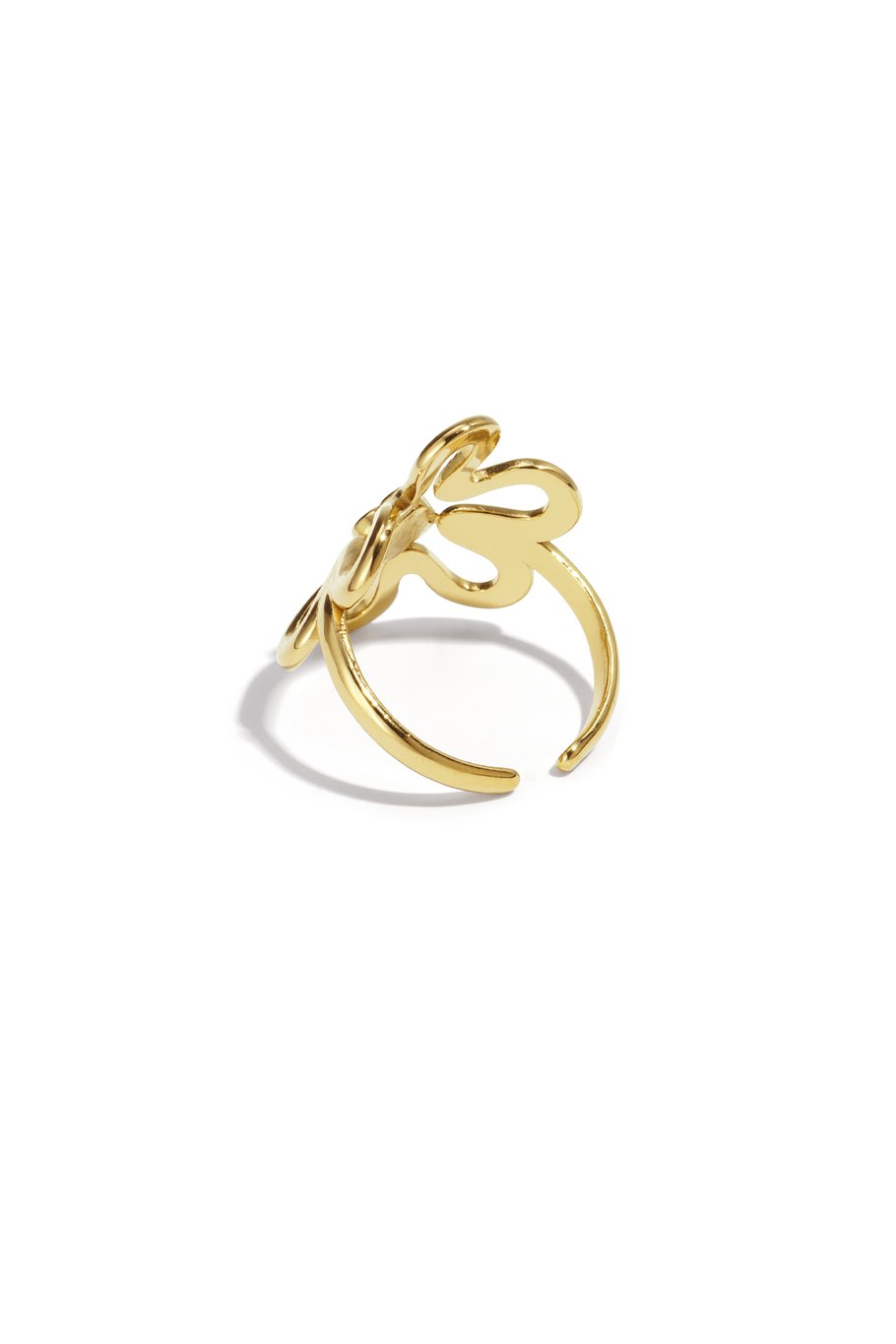 Stainless Steel Statement Rings Flower Casual Daily Simple Series Women's jewelry Picture2