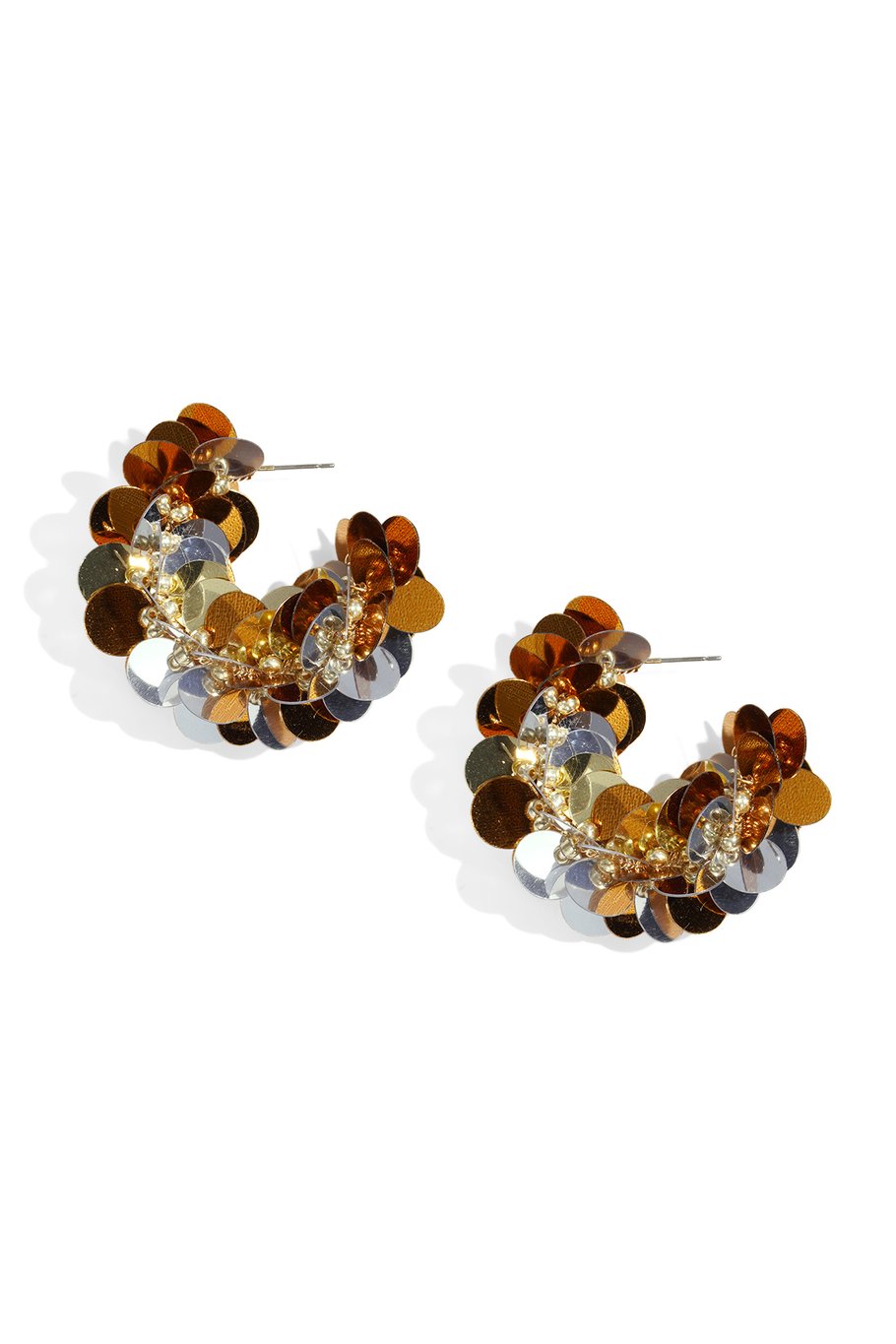 Kupfer Creolen Geometrisch Casual Daily Simple Serie Damenschmuck Bild2