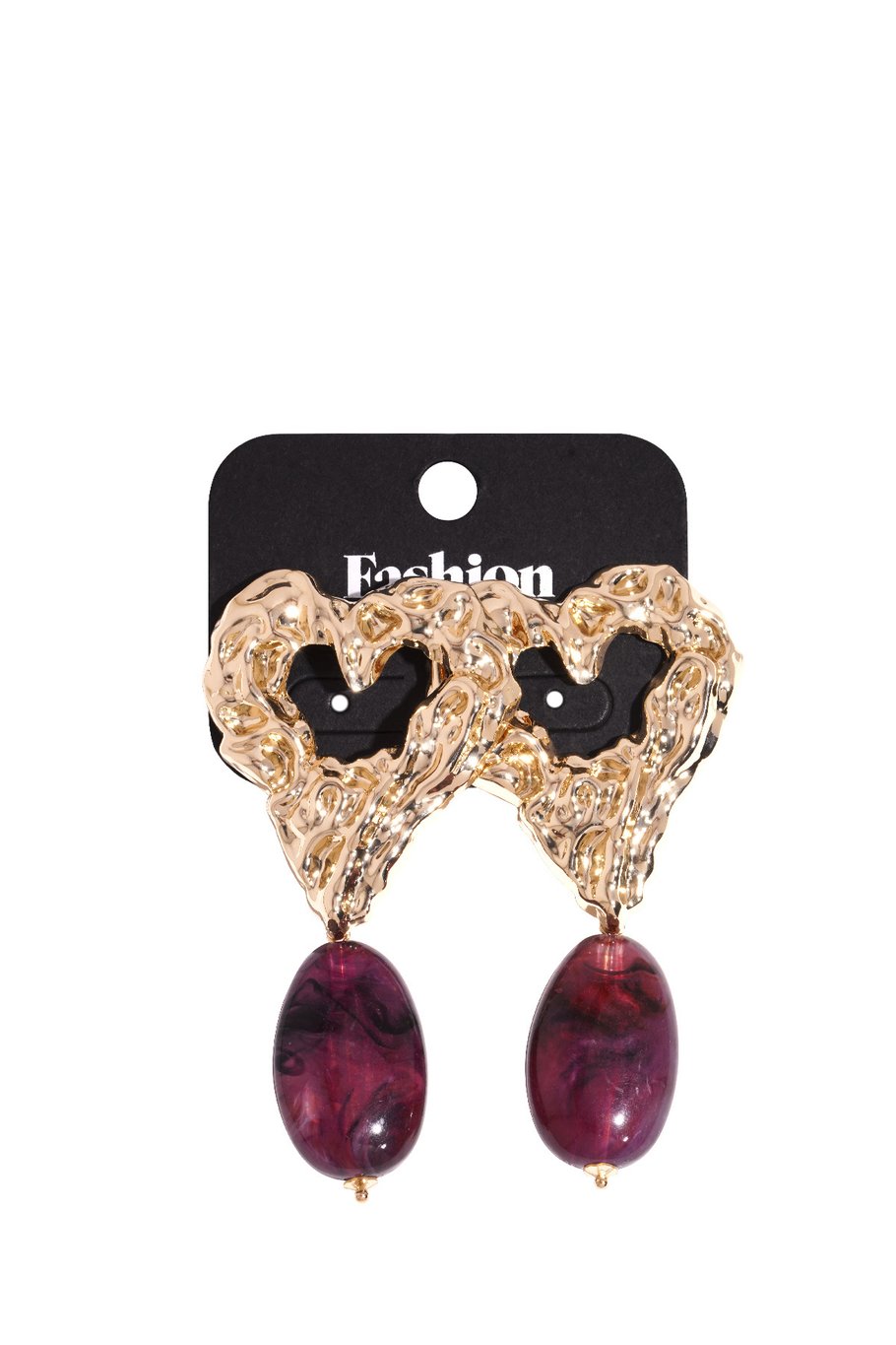 Pendientes de resina con forma de corazón, estilo casual, diario, sencillos, para mujer. Imagen3