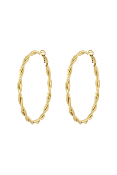 Twisted hoop earrings L h5 