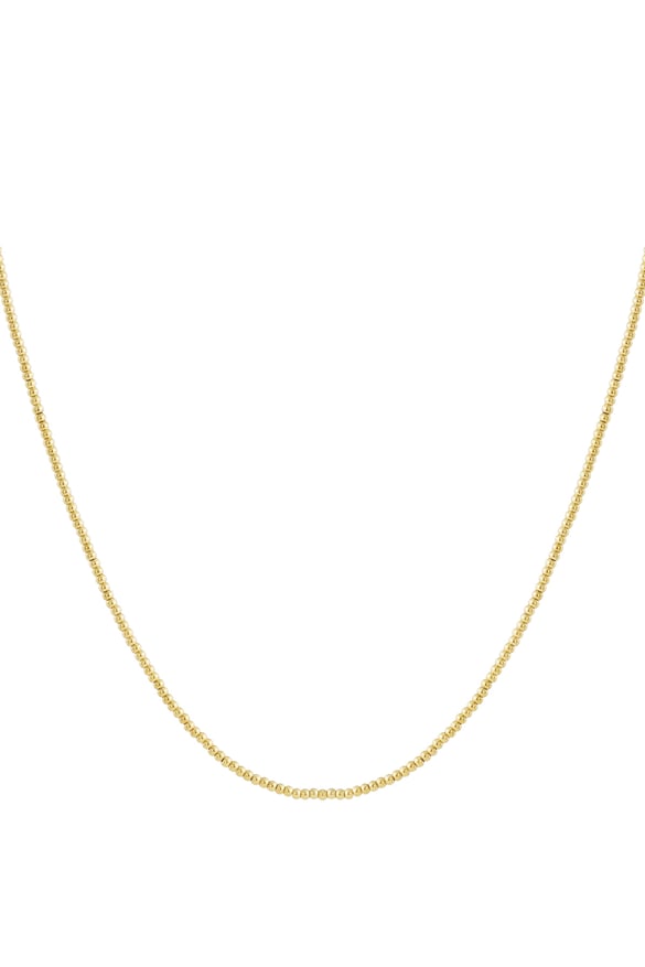 Solid bead necklace-2.5mm 2