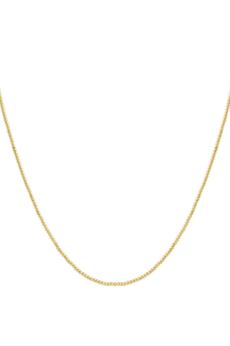 Solid bead necklace-2.5mm