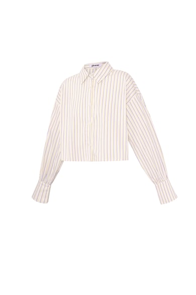 Bluse Nadelstreifen Spitze h5 Bild2
