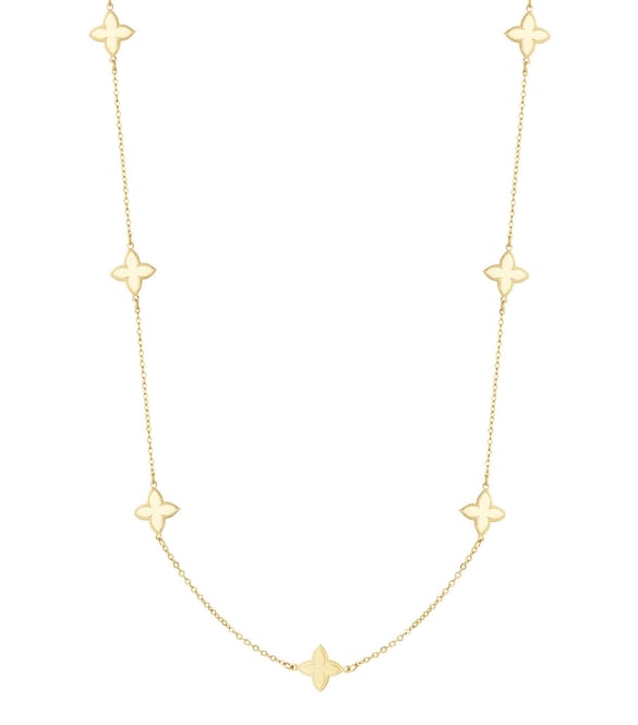 lange ketting met klaver bedels 2