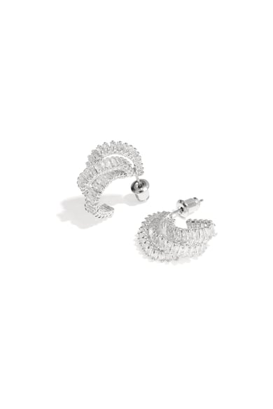 Kupfer Creolen Geometrische Elegante Weihnachten Luxuriöse Serie frauen schmuck h5 Bild5
