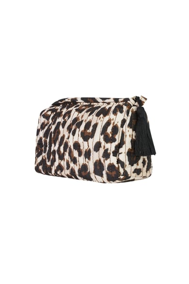 Makyaj Çantaları Leopar Desenli Günlük Polyester Günlük Aksesuarlar h5 Resim2