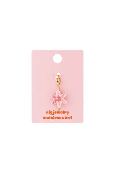 Dije de joyería con forma de flor feliz h5 Imagen3