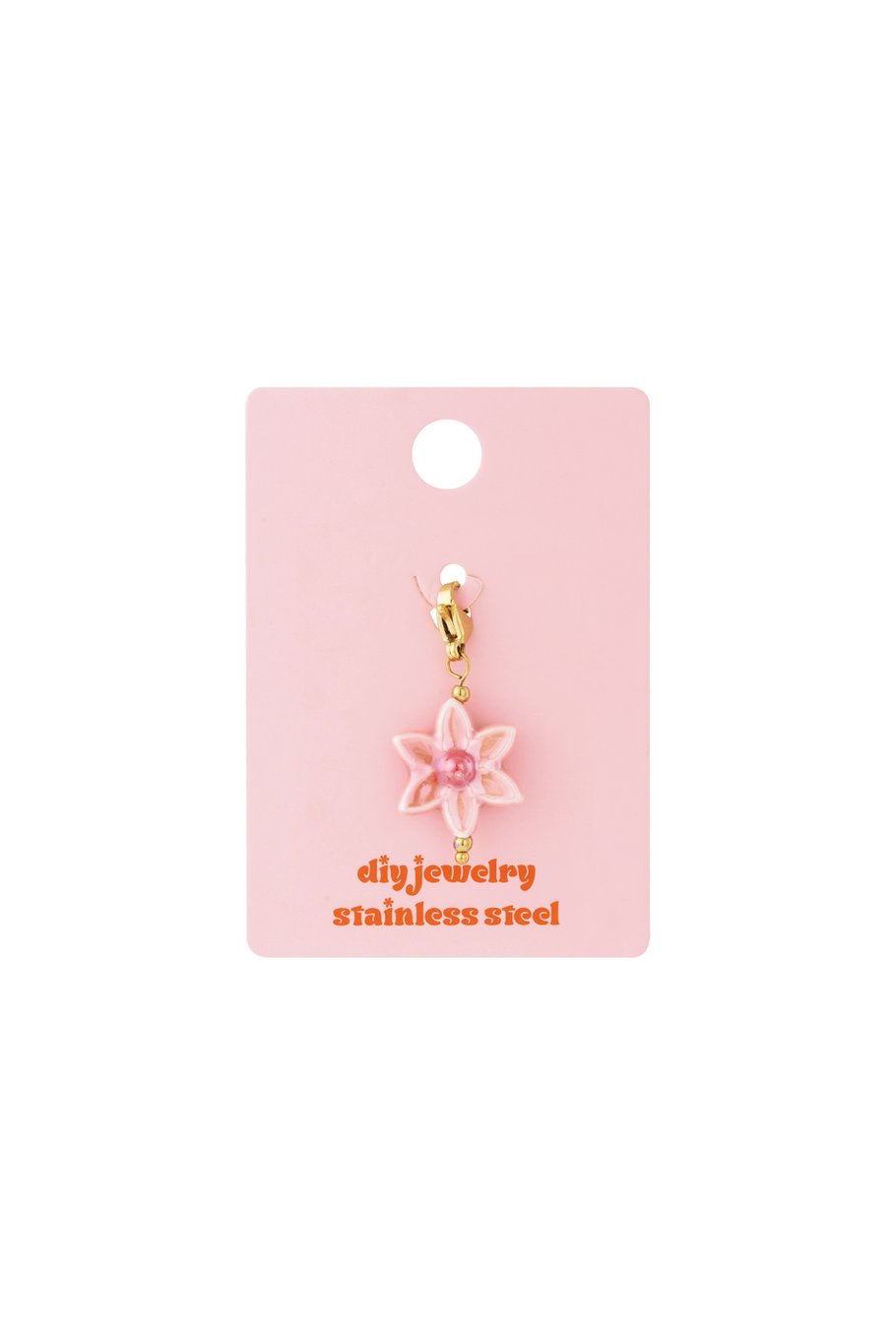 Dije de joyería con forma de flor feliz Imagen3