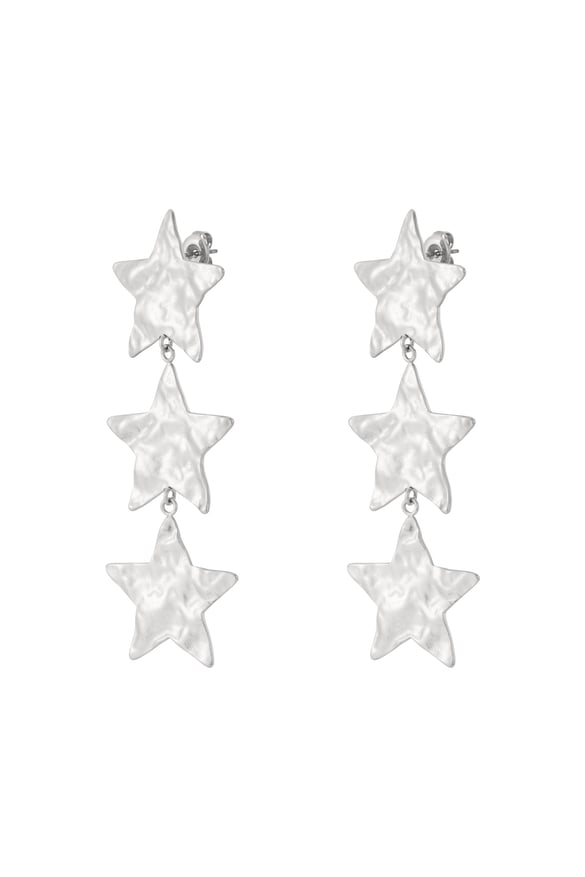 Boucles d&#39;oreilles pendantes en acier inoxydable, série Star Casual Daily Simple, bijoux pour femmes