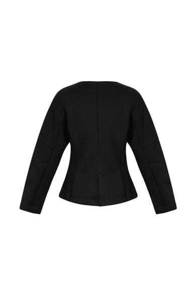 Conjunto de traje de mujer de fibra de poliéster (poliéster) Color sólido Ropa elegante para otoño/invierno h5 Imagen3