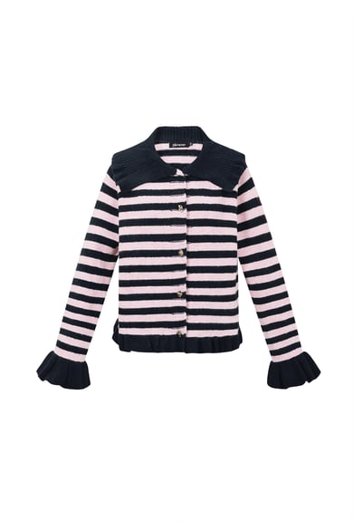 Polyestervezel (polyester) Gebreid vest Strepen Casual Herfst/Winterkleding h5 