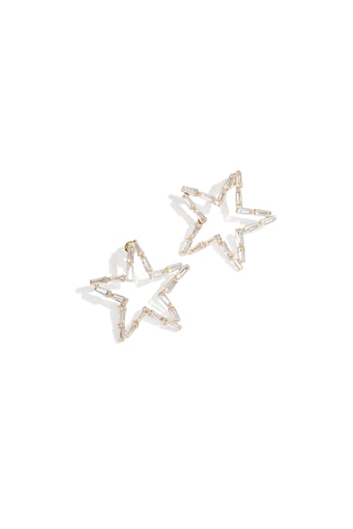 Kupfer Ohrstecker Stern Elegante Weihnachten Luxuriöse Serie Damenschmuck h5 