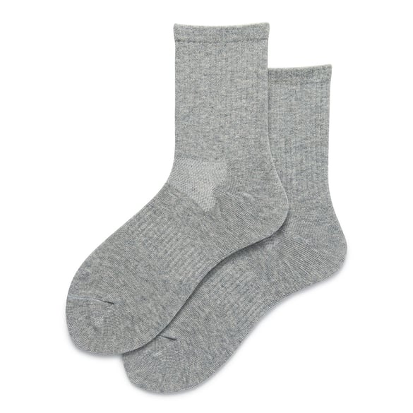 Soft Solid -Color Vertical Striped Women's  Mid-Calf Socks
