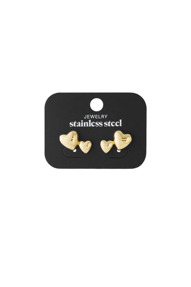 Edelstahl Ohrstecker Herz Casual Daily Simple Serie Damenschmuck h5 Bild4