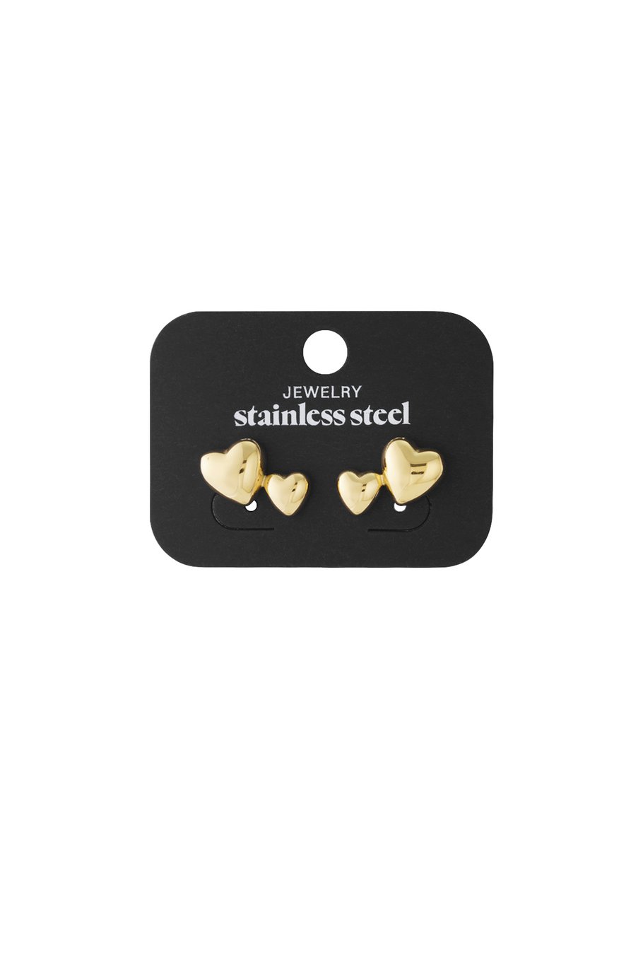 Edelstahl Ohrstecker Herz Casual Daily Simple Serie Damenschmuck Bild4