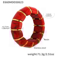 E660-Red elastic bracelet 20cm Picture4