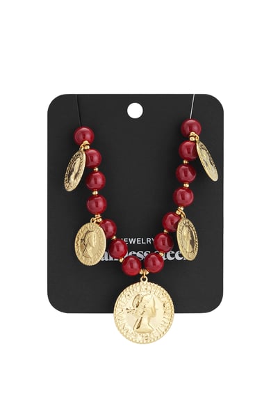 Colliers de perles en acrylique, série rétro classique quotidienne, bijoux pour femmes h5 Image3