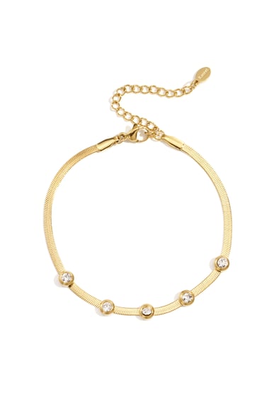 Braccialetti con catena di strass, serie casual, quotidiani e semplici, gioielli da donna h5 