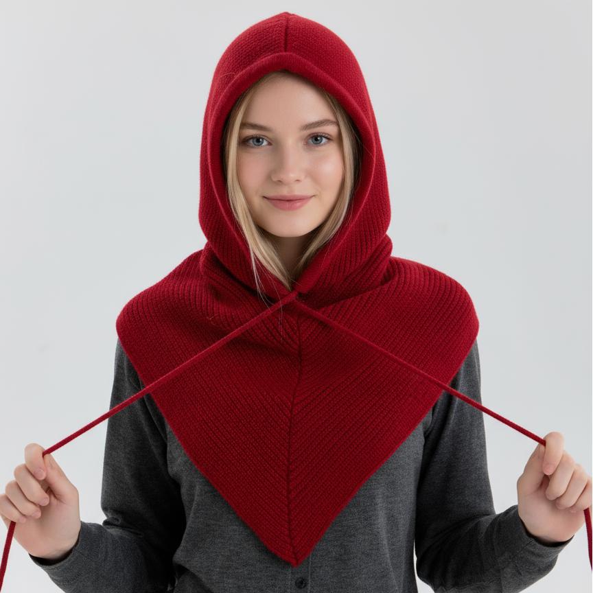 1 Parça Çok Yönlü Çizgili Polyester Kadın Kışlık Atkı h5Resim3