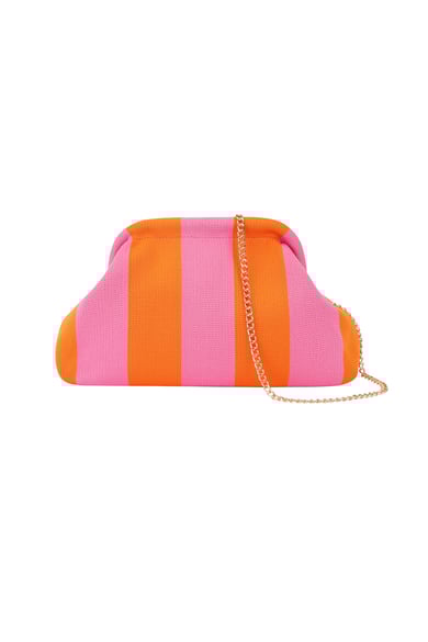Striped beach clutch h5 
