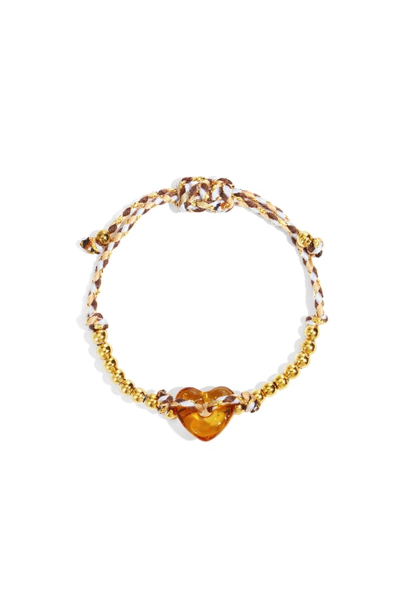 Polyester Perlenarmbänder Herz Casual Täglich Einfache Serie Damenschmuck 2