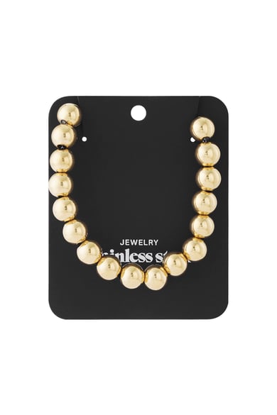 Collar de cuentas huecas - 12 mm h5 Imagen3