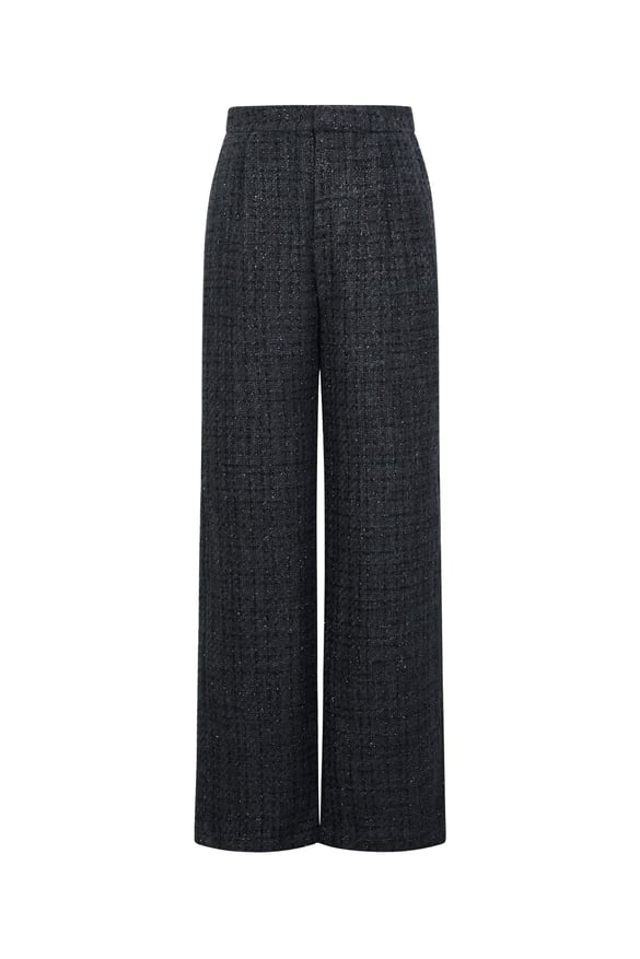Polyesterfaser (Polyester) Gerade Hose Kariert Elegante Herbst-/Winterkleidung 2