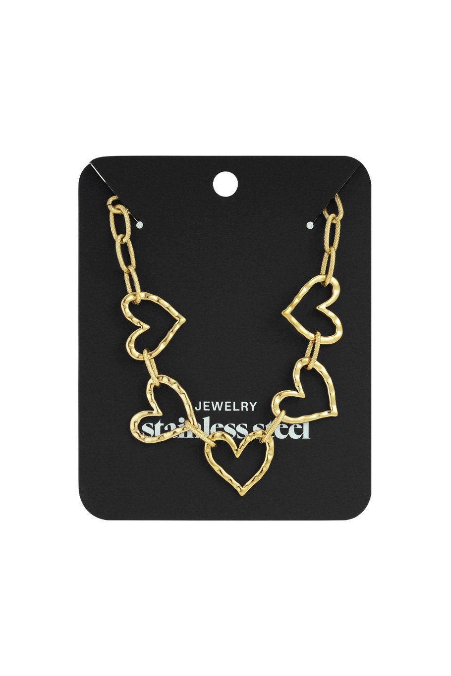 Edelstahl Kette Halsketten Herz Casual Täglich Einfache Serie frauen schmuck Bild3