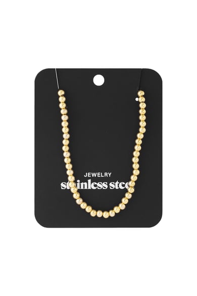 Collar de cuentas macizas de 5 mm h5 Imagen4