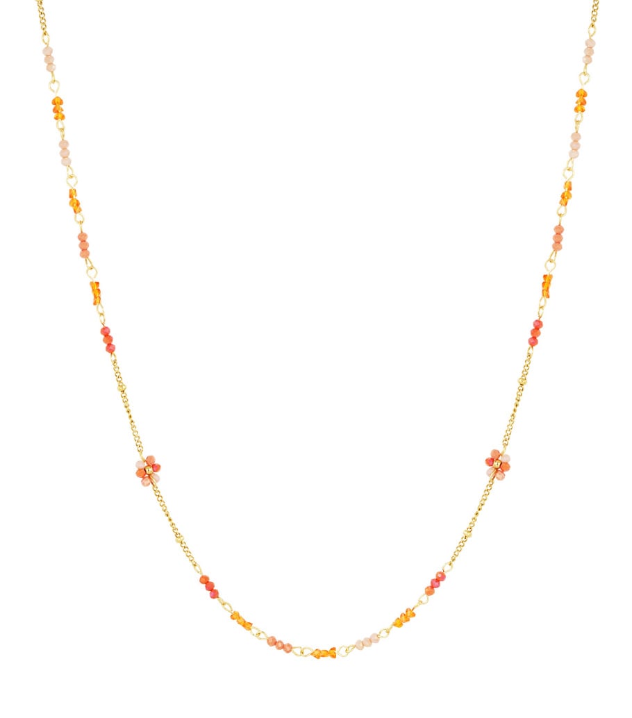 long necklace blooming breeze - pink 