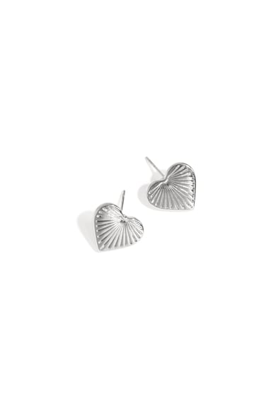 Stainless Steel Stud Earrings Heart Daily Daily Simple Series Women's jewelry h5 Picture2